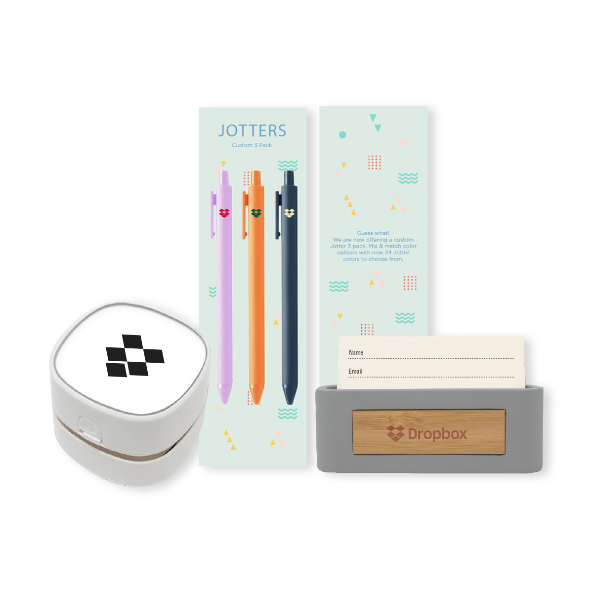 WFH Box - Desk Vacuum + Pen Pack + Business Card Holder