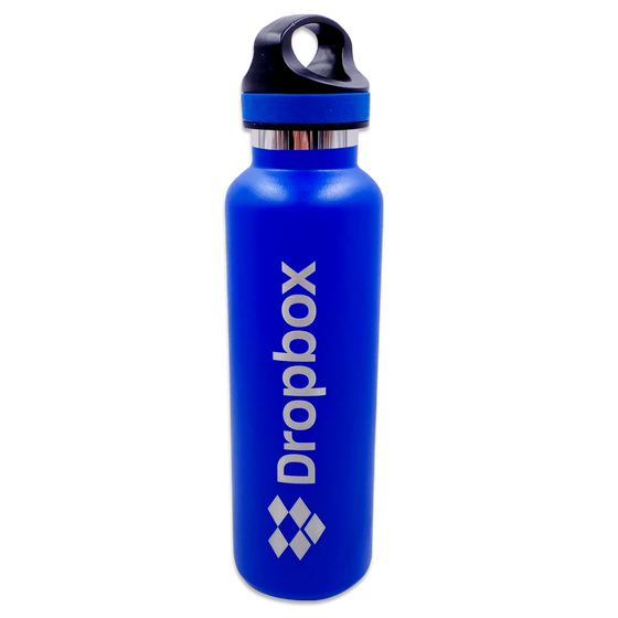 Stainless steel Chiseled 20 oz. Water Bottle, Blue
